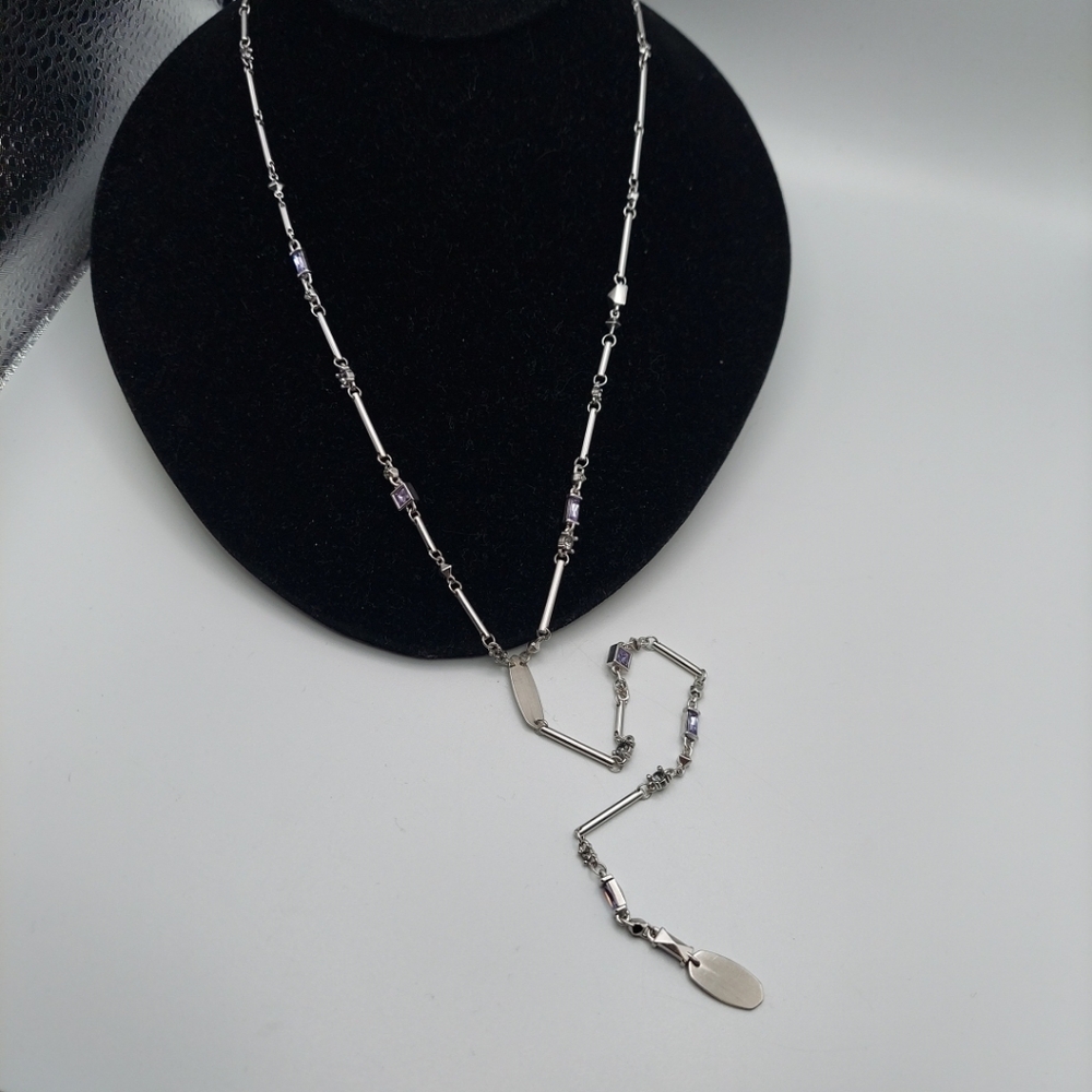 Kendra Scott Silver Necklace with Purple Accents - Picture 13 of 16